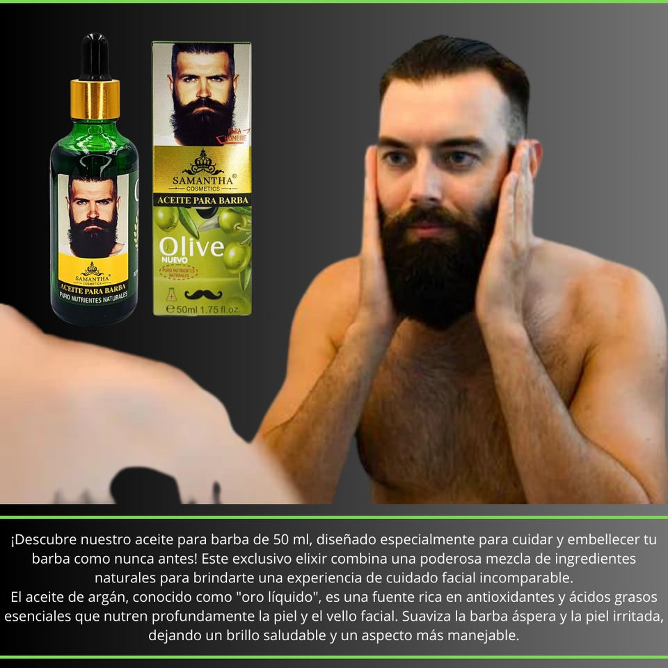 Aceite para barba con Argán Y Ricino 50 - Envió Gratis