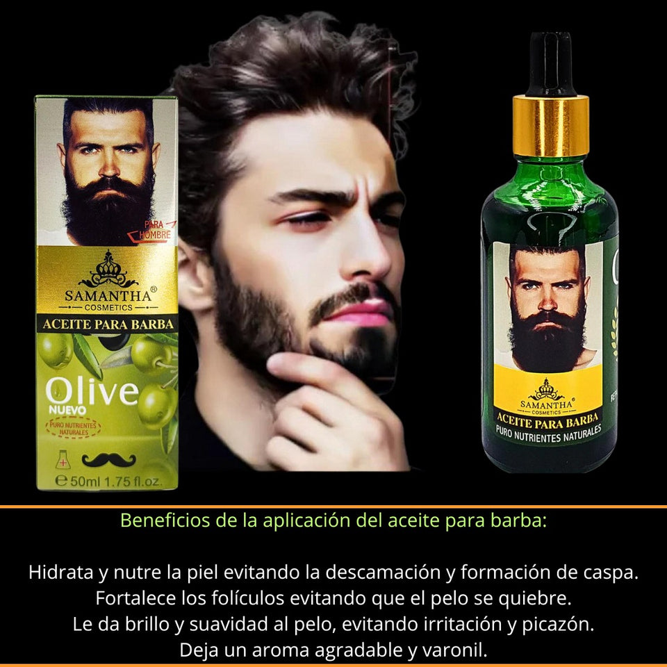 Aceite para barba con Argán Y Ricino 50 - Envió Gratis